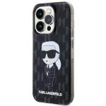 Carcasa Karl Lagerfeld Monogram Ikonik compatibila cu iPhone 15 Pro Max, Negru 3 - lerato.ro