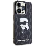 Carcasa Karl Lagerfeld Monogram Ikonik compatibila cu iPhone 15 Pro Max, Negru 5 - lerato.ro