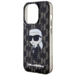 Carcasa Karl Lagerfeld Monogram Ikonik compatibila cu iPhone 15 Pro Max, Negru 7 - lerato.ro