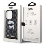 Carcasa Karl Lagerfeld Monogram Ikonik compatibila cu iPhone 15 Pro Max, Negru 9 - lerato.ro