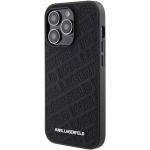 Carcasa Karl Lagerfeld Quilted K Pattern compatibila cu iPhone 15 Pro Max, Negru 3 - lerato.ro