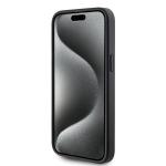 Carcasa Karl Lagerfeld Saffiano Cardslot KC Metal Pin compatibila cu iPhone 15 Pro Max, Negru 6 - lerato.ro