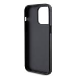 Carcasa Karl Lagerfeld Saffiano Cardslot KC Metal Pin compatibila cu iPhone 15 Pro Max, Negru 8 - lerato.ro