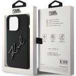 Carcasa Karl Lagerfeld Silicone Karl Script compatibila cu iPhone 15 Pro Max, Negru 9 - lerato.ro