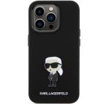 Carcasa Karl Lagerfeld Silicone Ikonik Metal Pin compatibila cu iPhone 15 Pro Max, Negru 2 - lerato.ro