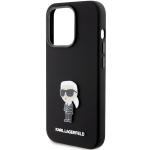 Carcasa Karl Lagerfeld Silicone Ikonik Metal Pin compatibila cu iPhone 15 Pro Max, Negru 7 - lerato.ro