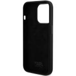Carcasa Karl Lagerfeld Silicone Ikonik Metal Pin compatibila cu iPhone 15 Pro Max, Negru 8 - lerato.ro