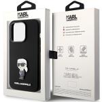Carcasa Karl Lagerfeld Silicone Ikonik Metal Pin compatibila cu iPhone 15 Pro Max, Negru 9 - lerato.ro