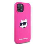 Carcasa Karl Lagerfeld Silicone Choupette Head cu MagSafe compatibila cu iPhone 15 / 14 / 13, Roz 5 - lerato.ro