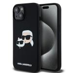 Carcasa Karl Lagerfeld Silicone Karl and Choupette cu MagSafe compatibila cu iPhone 15 / 14 / 13, Negru 4 - lerato.ro