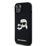 Carcasa Karl Lagerfeld Silicone Karl and Choupette cu MagSafe compatibila cu iPhone 15 / 14 / 13, Negru 3 - lerato.ro