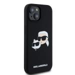 Carcasa Karl Lagerfeld Silicone Karl and Choupette cu MagSafe compatibila cu iPhone 15 / 14 / 13, Negru 5 - lerato.ro