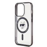 Carcasa Karl Lagerfeld IML Choupette Head cu MagSafe compatibila cu iPhone 15 Pro Max, Transparent 7 - lerato.ro