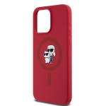 Carcasa Karl Lagerfeld Silicone Karl and Choupette compatibila cu iPhone 15 Pro Max, Rosu 7 - lerato.ro