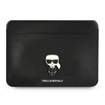 Husa Karl Lagerfeld Saffiano Ikonik Karl compatibila cu laptop 16 inch, Negru 2 - lerato.ro
