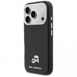 Husa Karl Lagerfeld Karl and Choupette Head Pins Saffiano cu MagSafe compatibila cu iPhone 17 Pro, Negru 3 - lerato.ro