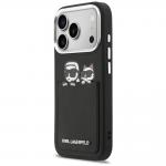 Husa Karl Lagerfeld Karl and Choupette Print Pocket compatibila cu iPhone 17 Pro, Negru 3 - lerato.ro