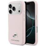 Husa Karl Lagerfeld Karl and Choupette Head Pins Saffiano cu MagSafe compatibila cu iPhone 17 Pro, Roz 4 - lerato.ro