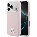 Husa Karl Lagerfeld Karl Logo Head cu MagSafe compatibila cu iPhone 17 Pro Max, Roz 4 - lerato.ro