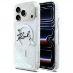 Husa Karl Lagerfeld Liquid Glitter Karl Script Logo cu MagSafe compatibila cu iPhone 17 Pro Max, Transparent 4 - lerato.ro