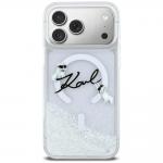 Husa Karl Lagerfeld Liquid Glitter Karl Script Logo cu MagSafe compatibila cu iPhone 17 Pro Max, Transparent 2 - lerato.ro