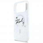 Husa Karl Lagerfeld Liquid Glitter Karl Script Logo cu MagSafe compatibila cu iPhone 17 Pro Max, Transparent 7 - lerato.ro