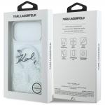 Husa Karl Lagerfeld Liquid Glitter Karl Script Logo cu MagSafe compatibila cu iPhone 17 Pro Max, Transparent 9 - lerato.ro