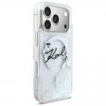 Husa Karl Lagerfeld Liquid Glitter Karl Script Logo cu MagSafe compatibila cu iPhone 17 Pro, Transparent 5 - lerato.ro