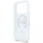 Husa Karl Lagerfeld Liquid Glitter Karl Script Logo cu MagSafe compatibila cu iPhone 17 Pro, Transparent 8 - lerato.ro