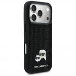 Husa Karl Lagerfeld Rhinestones Karl and Choupette Pin compatibila cu iPhone 17 Pro, Negru 5 - lerato.ro