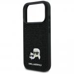 Husa Karl Lagerfeld Rhinestones Karl and Choupette Pin compatibila cu iPhone 17 Pro, Negru 7 - lerato.ro