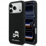 Husa Karl Lagerfeld Rhinestones Karl and Choupette Pin compatibila cu iPhone 17 Pro Max, Negru 4 - lerato.ro