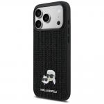Husa Karl Lagerfeld Rhinestones Karl and Choupette Pin compatibila cu iPhone 17 Pro Max, Negru 3 - lerato.ro