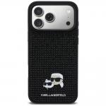Husa Karl Lagerfeld Rhinestones Karl and Choupette Pin compatibila cu iPhone 17 Pro Max, Negru 2 - lerato.ro