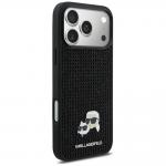 Husa Karl Lagerfeld Rhinestones Karl and Choupette Pin compatibila cu iPhone 17 Pro Max, Negru 5 - lerato.ro