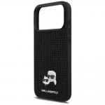 Husa Karl Lagerfeld Rhinestones Karl and Choupette Pin compatibila cu iPhone 17 Pro Max, Negru 7 - lerato.ro