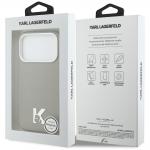 Husa Karl Lagerfeld Karl Head Logo cu MagSafe compatibila cu iPhone 17 Pro Max, Gri 9 - lerato.ro