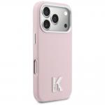 Husa Karl Lagerfeld Karl Head Logo cu MagSafe compatibila cu iPhone 17 Pro, Roz 5 - lerato.ro