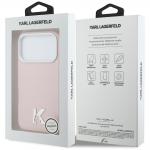Husa Karl Lagerfeld Karl Head Logo cu MagSafe compatibila cu iPhone 17 Pro, Roz 9 - lerato.ro