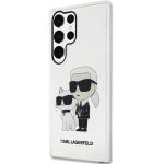 Carcasa Karl Lagerfeld Glitter Karl and Choupette compatibila cu Samsung Galaxy S23 Ultra, Transparent 3 - lerato.ro
