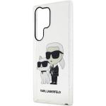 Carcasa Karl Lagerfeld Glitter Karl and Choupette compatibila cu Samsung Galaxy S23 Ultra, Transparent 7 - lerato.ro