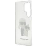 Carcasa Karl Lagerfeld Glitter Karl and Choupette compatibila cu Samsung Galaxy S23 Ultra, Transparent 8 - lerato.ro