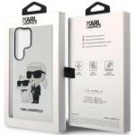 Carcasa Karl Lagerfeld Glitter Karl and Choupette compatibila cu Samsung Galaxy S23 Ultra, Transparent 9 - lerato.ro