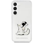 Carcasa Karl Lagerfeld Choupette Fun compatibila cu Samsung Galaxy S23 Plus, Transparent 2 - lerato.ro