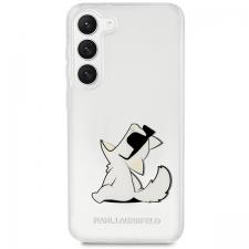 Carcasa Karl Lagerfeld Choupette Fun compatibila cu Samsung Galaxy S23 Plus, Transparent