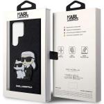 Carcasa Karl Lagerfeld Saffiano Karl and Choupette compatibila cu Samsung Galaxy S23 Ultra, Negru 9 - lerato.ro