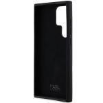 Carcasa Karl Lagerfeld Silicone Karl and Choupette Metal Pin compatibila cu Samsung Galaxy S23 Ultra, Negru 8 - lerato.ro