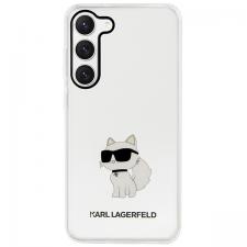 Carcasa Karl Lagerfeld Ikonik Choupette compatibila cu Samsung Galaxy S23 Plus, Transparent
