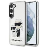 Carcasa Karl Lagerfeld Glitter Karl and Choupette compatibila cu Samsung Galaxy S23 Plus, Transparent 4 - lerato.ro