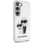 Carcasa Karl Lagerfeld Glitter Karl and Choupette compatibila cu Samsung Galaxy S23 Plus, Transparent 5 - lerato.ro